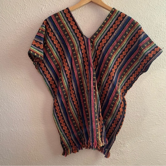 Serape boho hippie top from Elephant Jungle Sanctuary - Picture 2 of 5